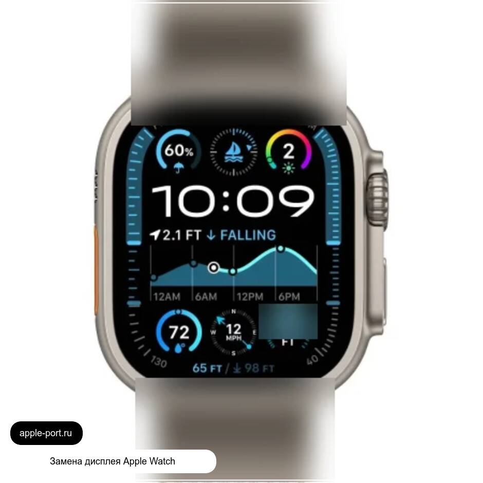 Замена дисплея Apple Watch Ultra 2: восстановили изображение и отклик